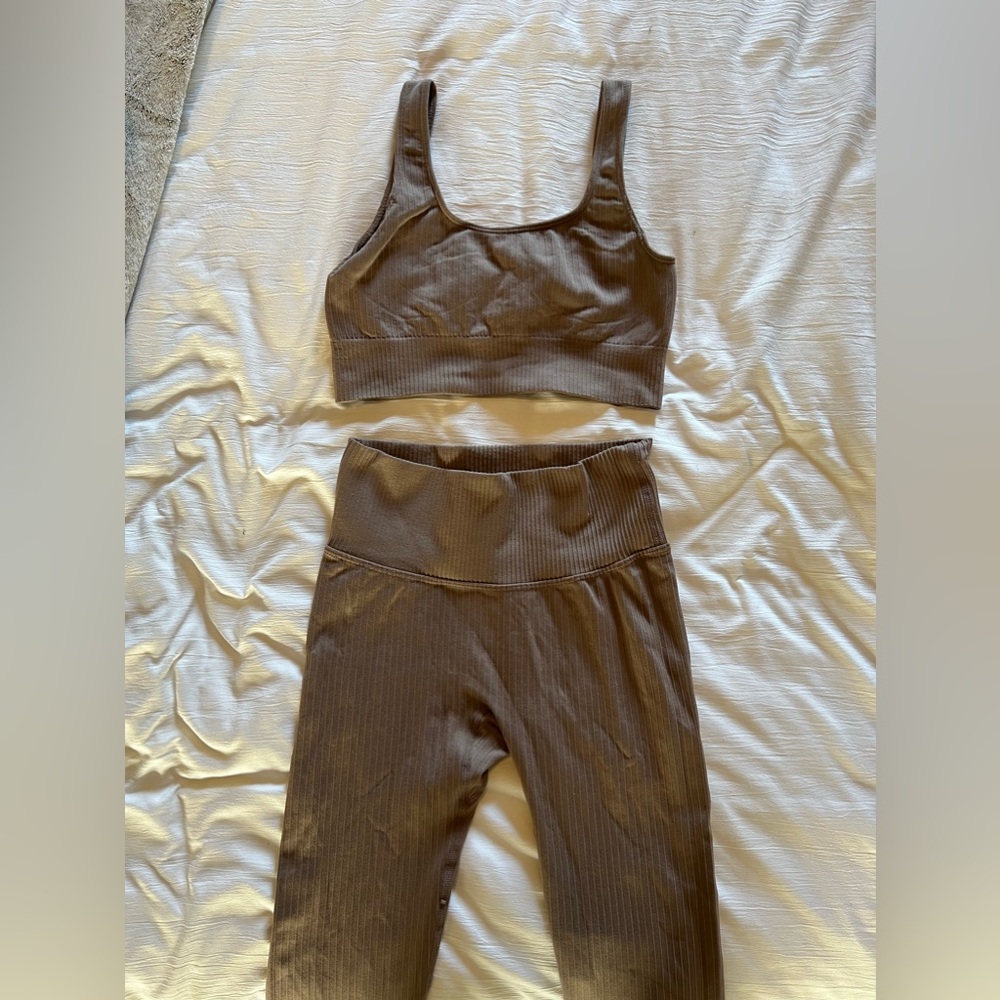 La Piel workout set - beige size xs